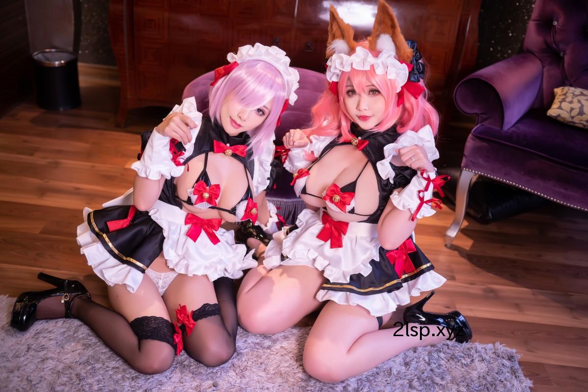 Coser@Hana-Bunny-And-HaneAme-–-Tamamo-Maid-And-Mashu-Kyrielight-MaidTamamo-Maid-And-Mashu-Kyrielight-Maid