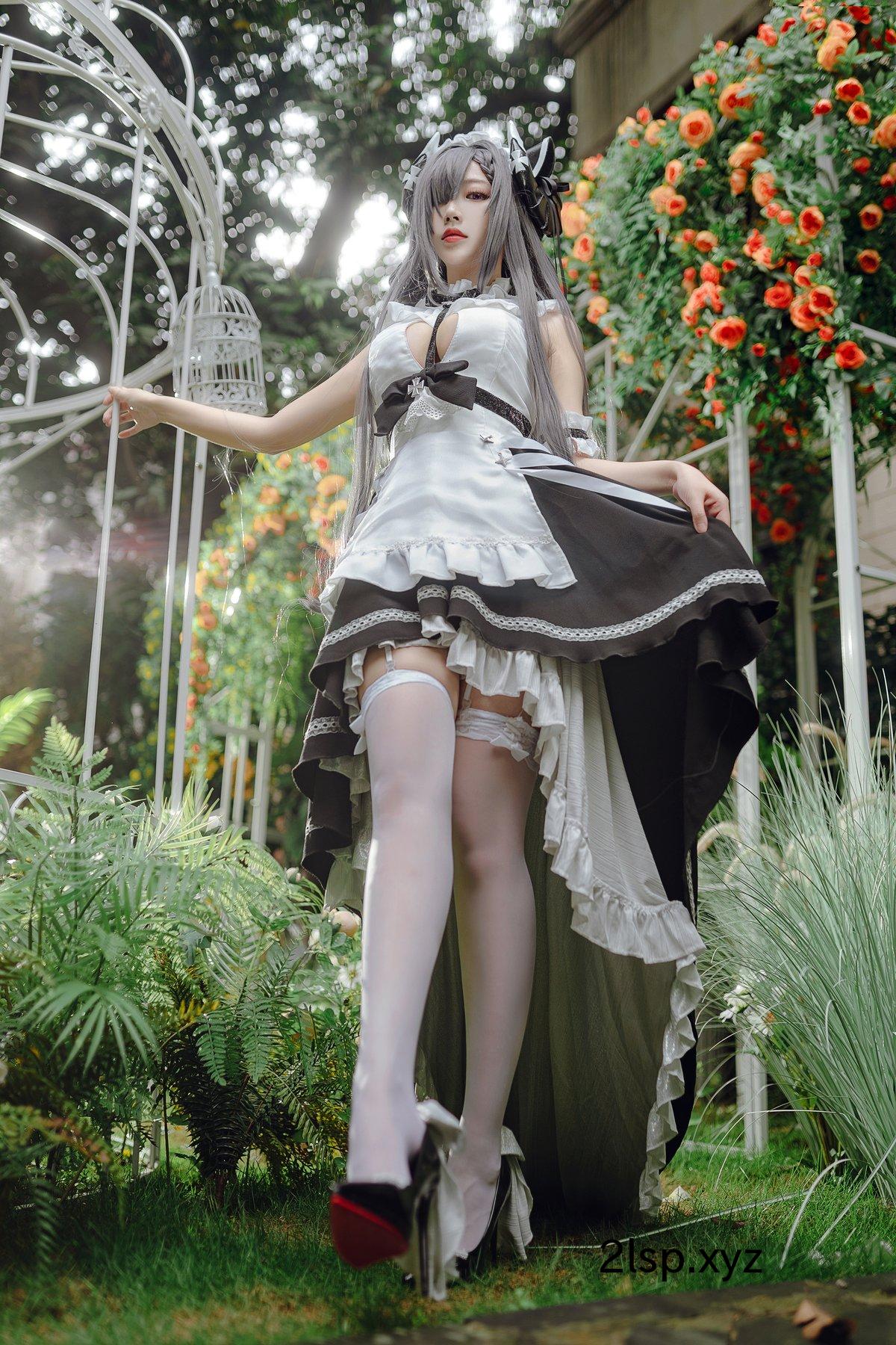 Coser@宮本桜-–-奥古斯特-女仆装宮本桜