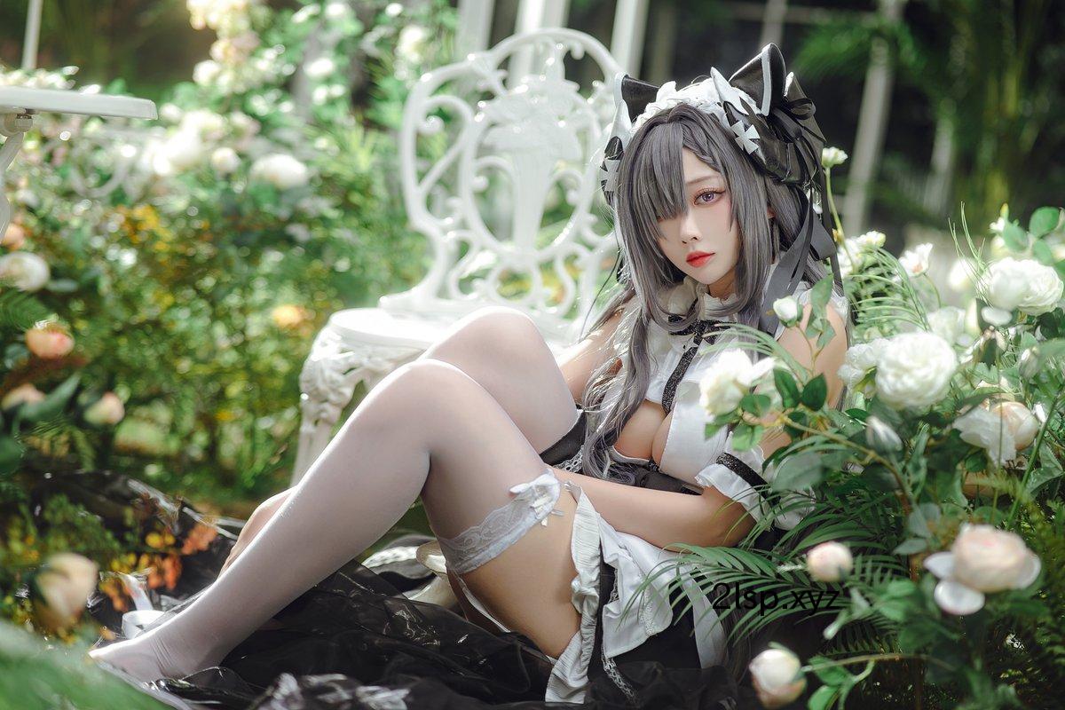 Coser@宮本桜-–-奥古斯特-女仆装宮本桜