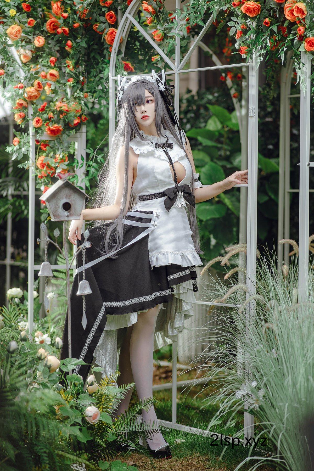 Coser@宮本桜-–-奥古斯特-女仆装宮本桜