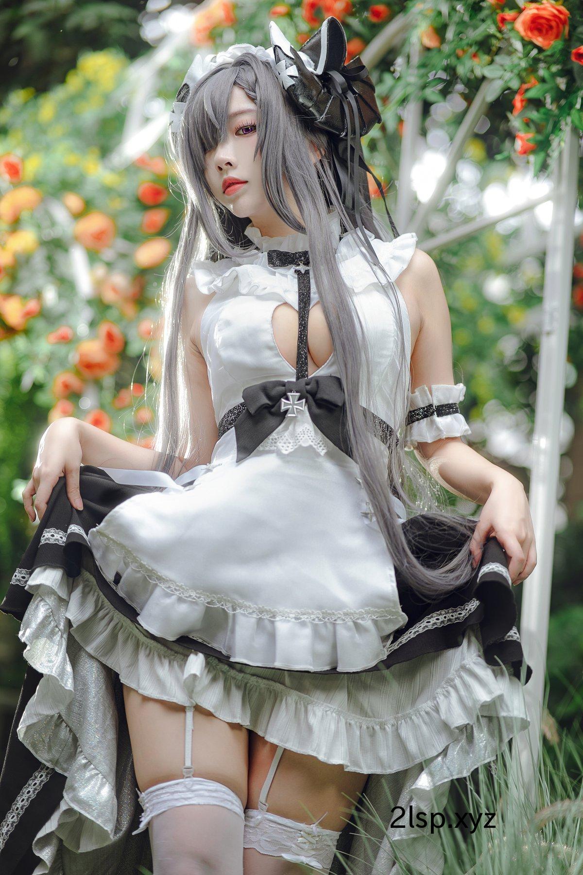 Coser@宮本桜-–-奥古斯特-女仆装宮本桜