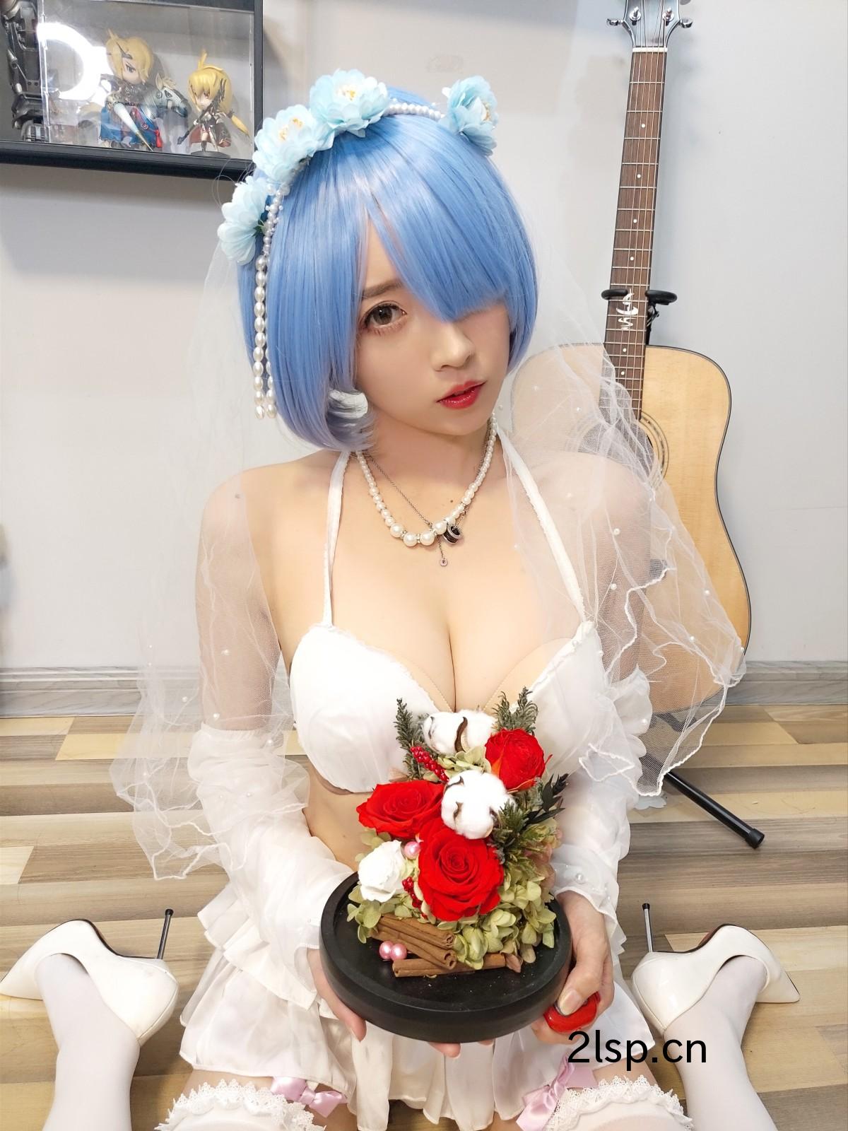 Coser@小巫女露娜Vol.005雷姆婚纱