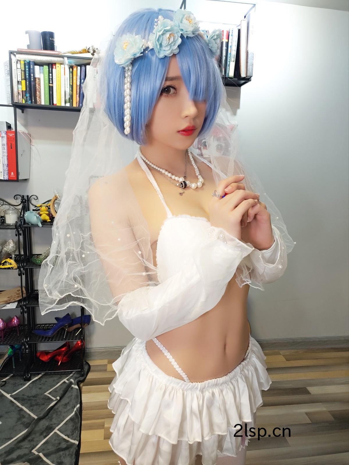 Coser@小巫女露娜Vol.005雷姆婚纱