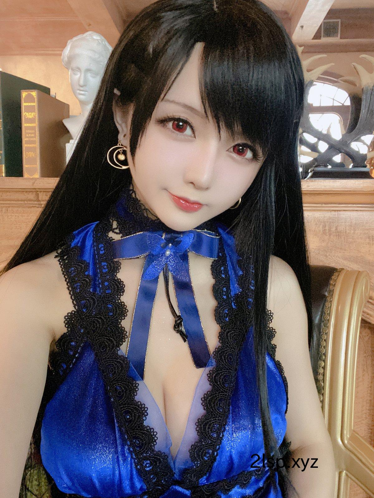 Coser@星之迟迟Hoshilily-–-蒂法蓝礼服蒂法蓝礼服