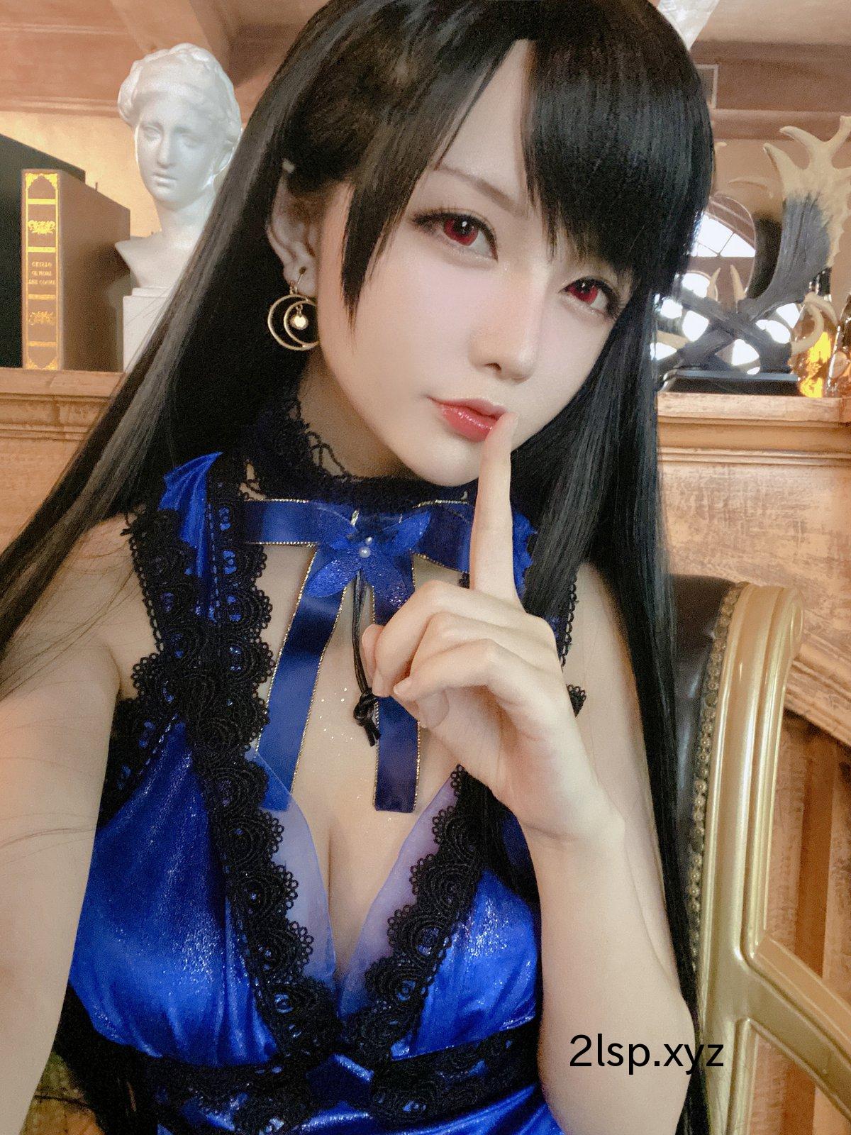 Coser@星之迟迟Hoshilily-–-蒂法蓝礼服蒂法蓝礼服