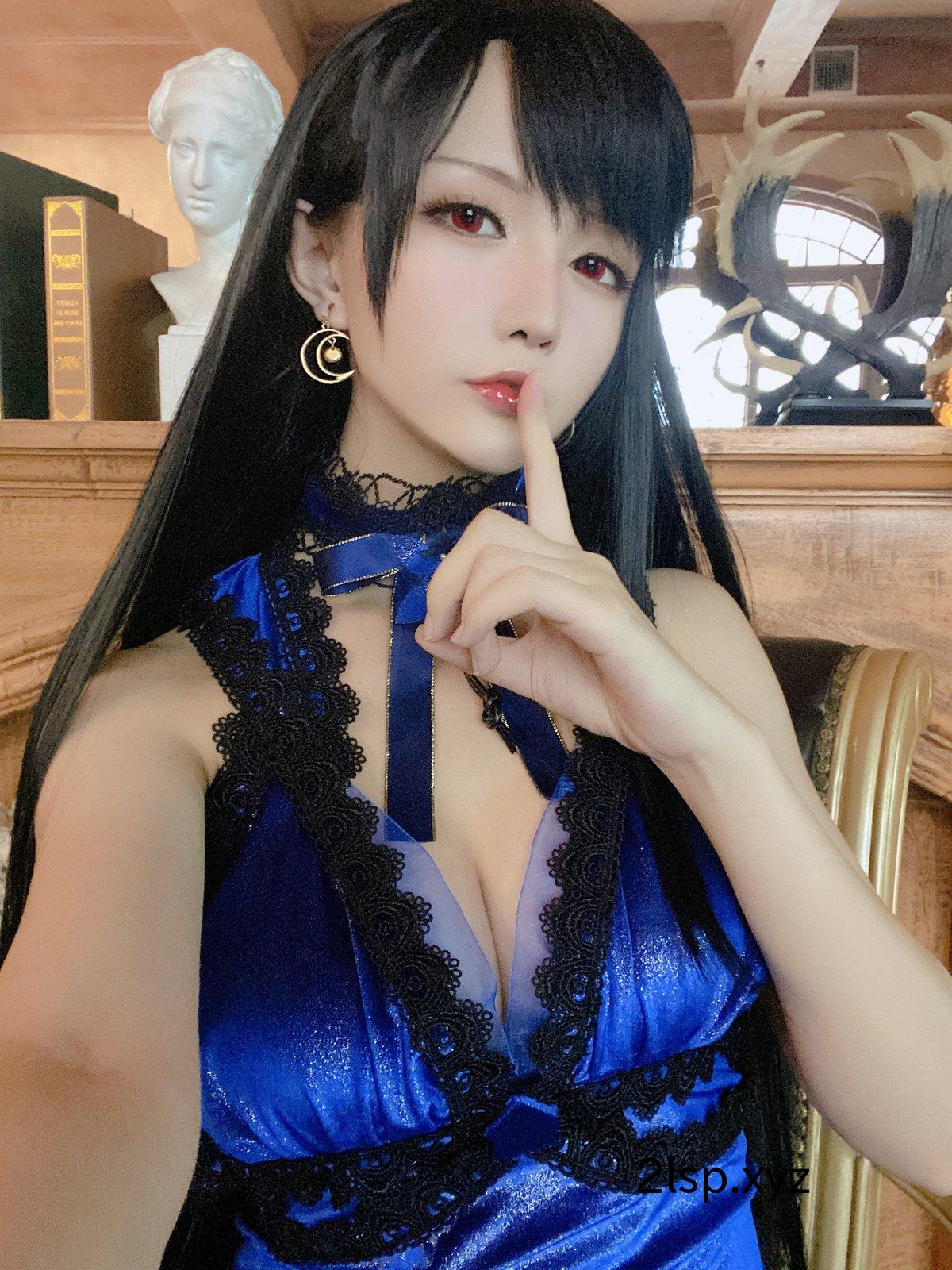 Coser@星之迟迟Hoshilily-–-蒂法蓝礼服蒂法蓝礼服