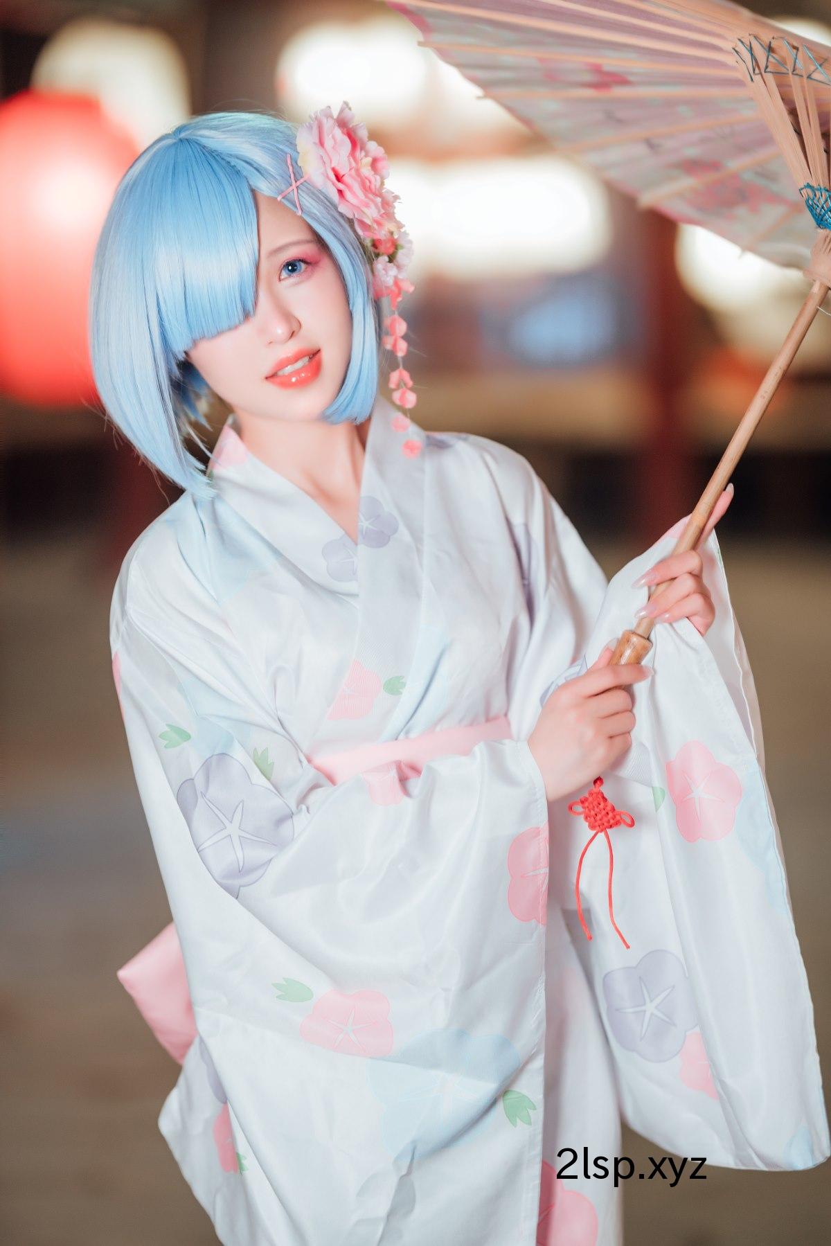 Coser@晕崽Zz-–-和服蕾姆晕崽Zz