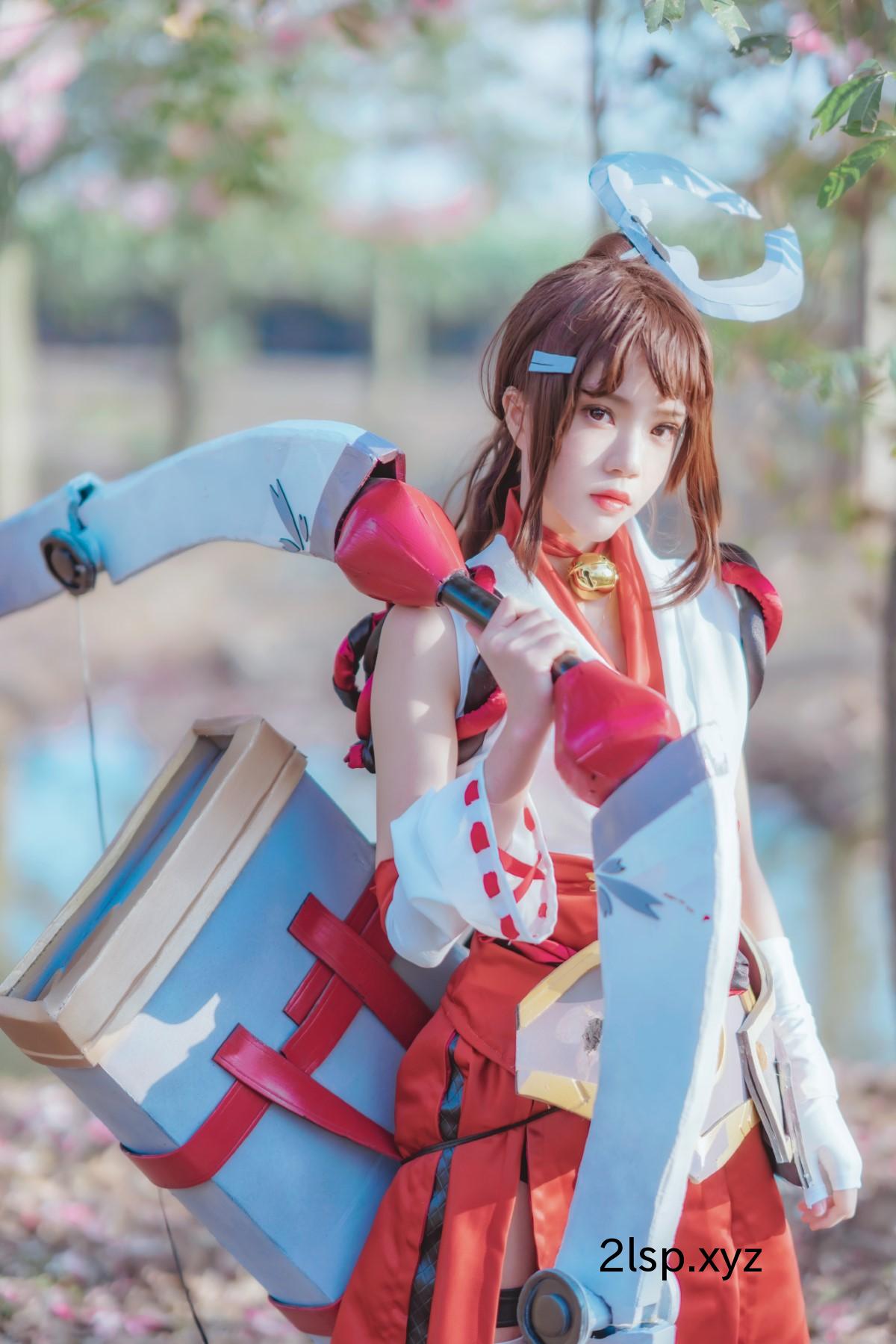 Coser@桜桃喵-Vol.127-花见巫女花见巫女