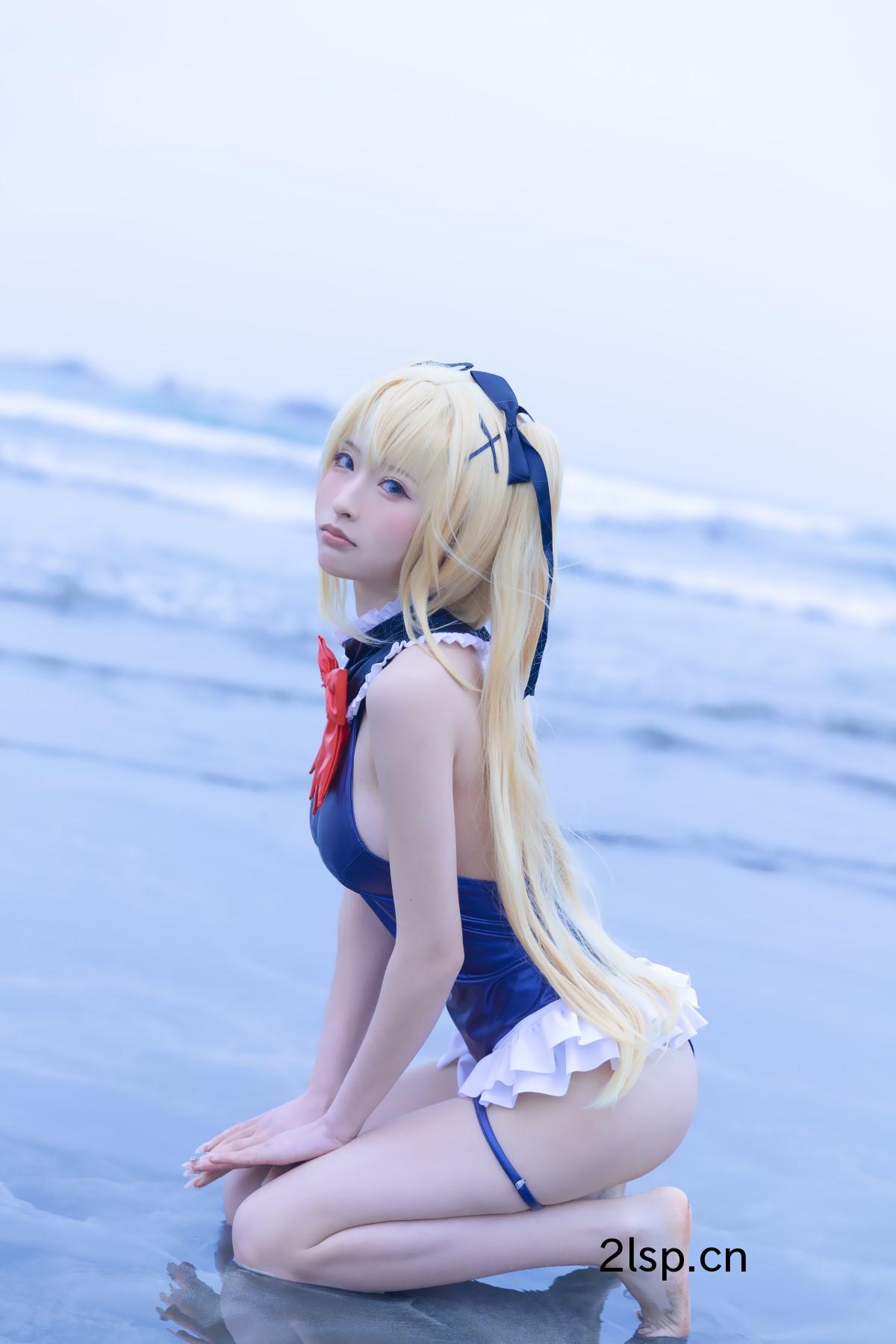 Coser@清水由乃-Vol.024-玛丽萝丝-蓝色泳衣玛丽萝丝