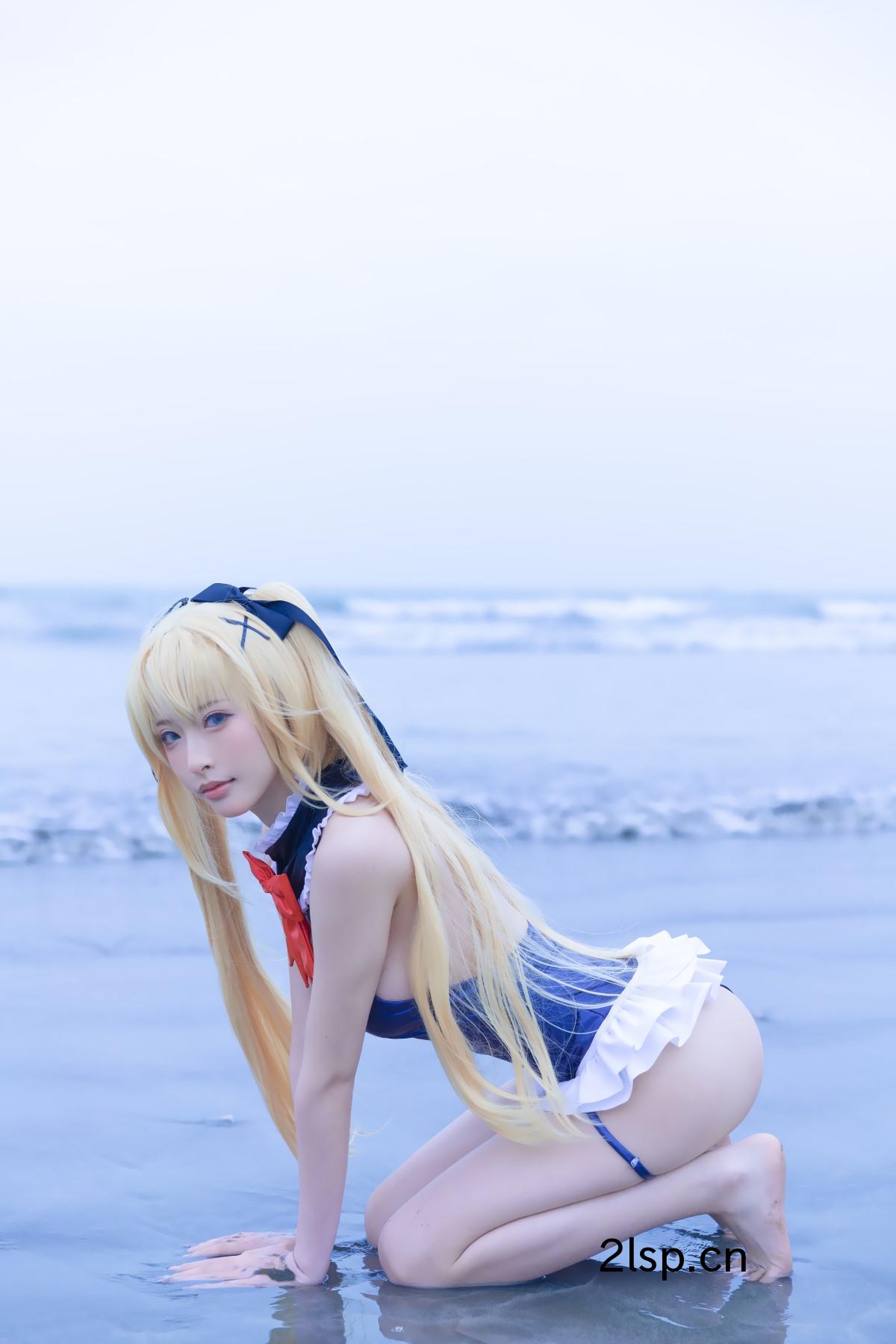 Coser@清水由乃-Vol.024-玛丽萝丝-蓝色泳衣玛丽萝丝