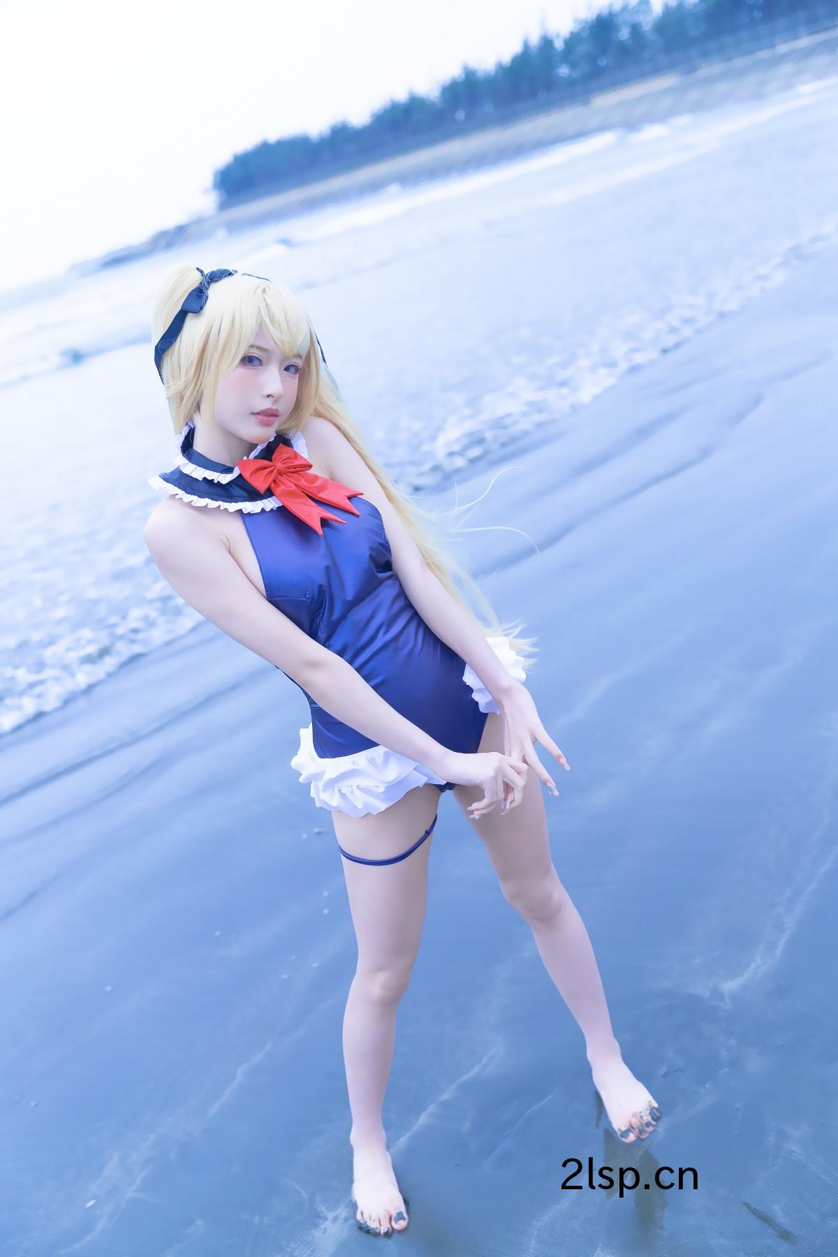 Coser@清水由乃-Vol.024-玛丽萝丝-蓝色泳衣玛丽萝丝