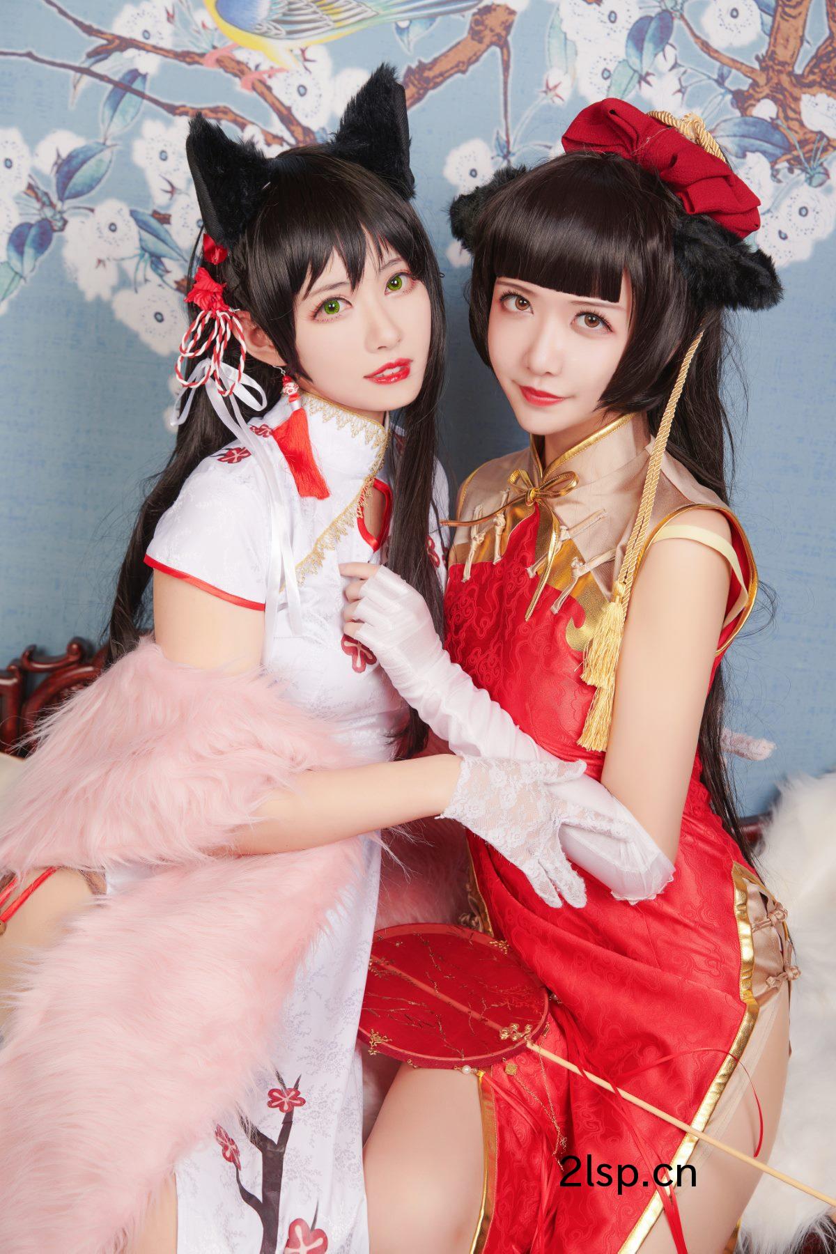 Coser@源纱希喵喵喵Vol.004Meiyi_烛墨犬獒旗袍