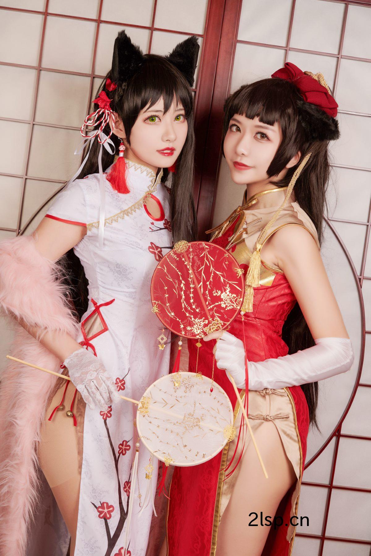 Coser@源纱希喵喵喵Vol.004Meiyi_烛墨犬獒旗袍