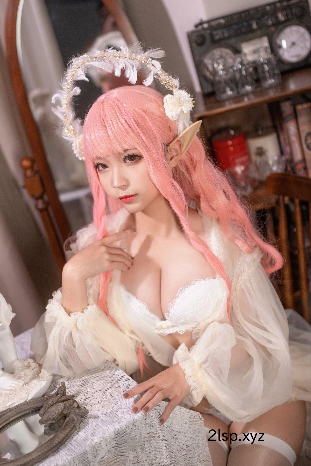 Coser@蠢沫沫-Vol.123-尖耳国度-粉精灵蠢沫沫