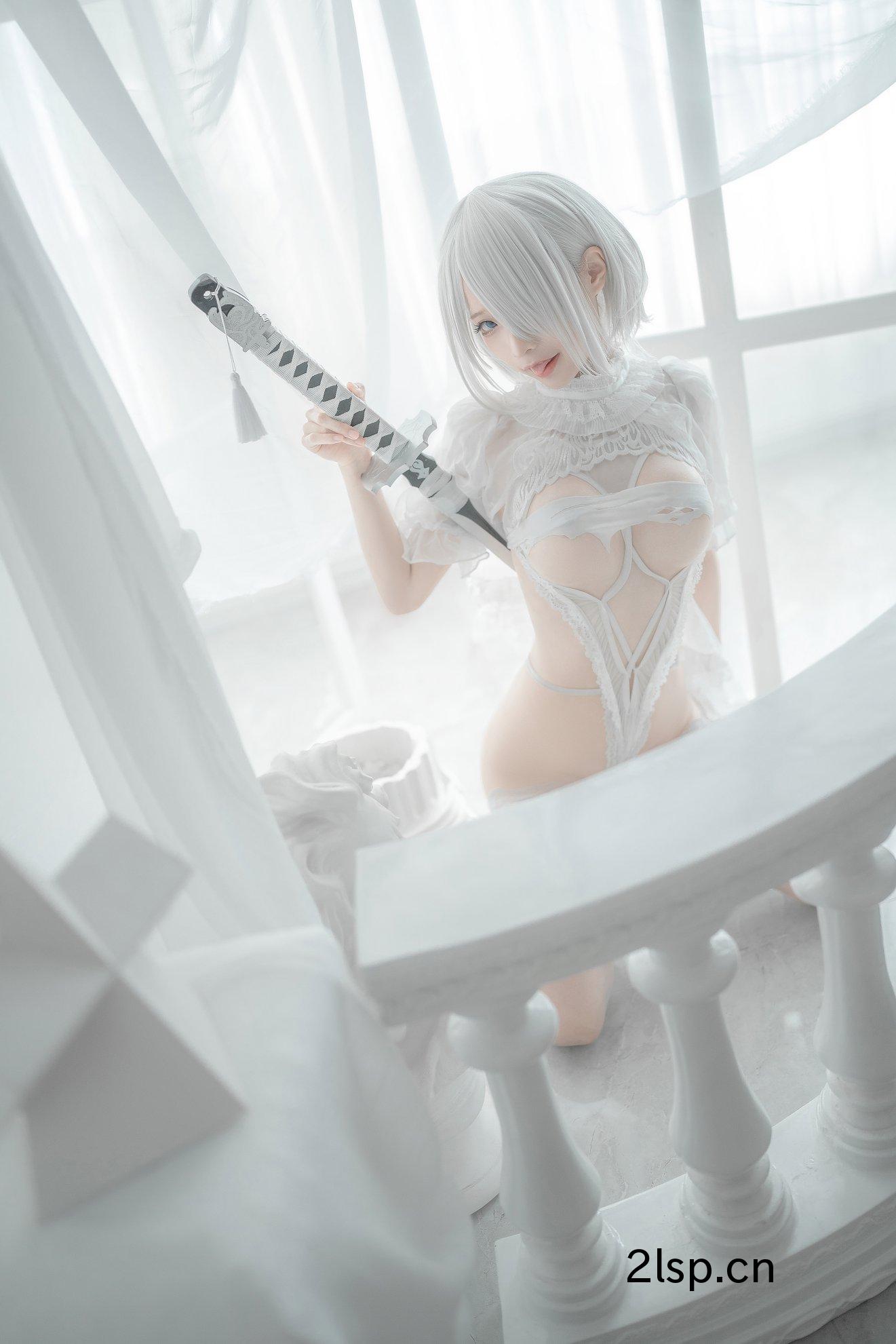 Coser@蠢沫沫Vol.1402B白婚纱