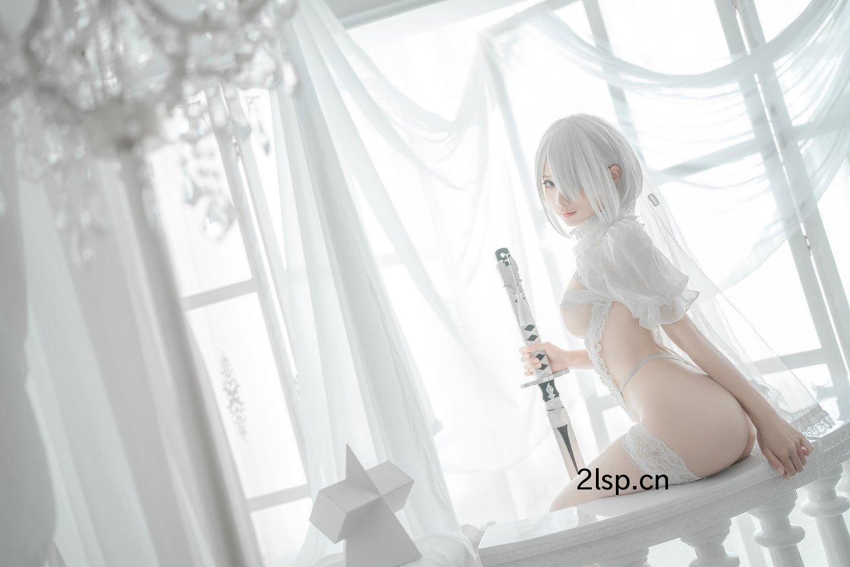 Coser@蠢沫沫Vol.1402B白婚纱