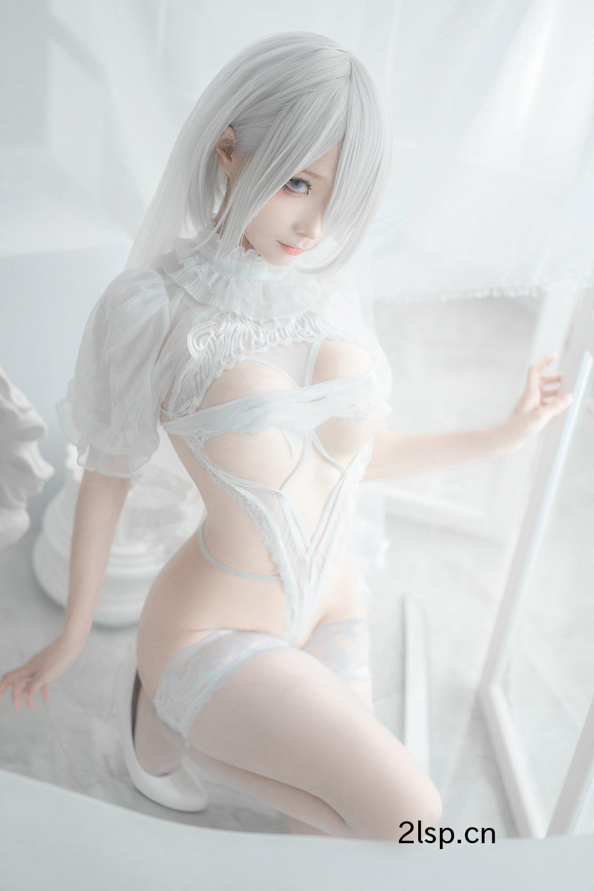 Coser@蠢沫沫Vol.1402B白婚纱