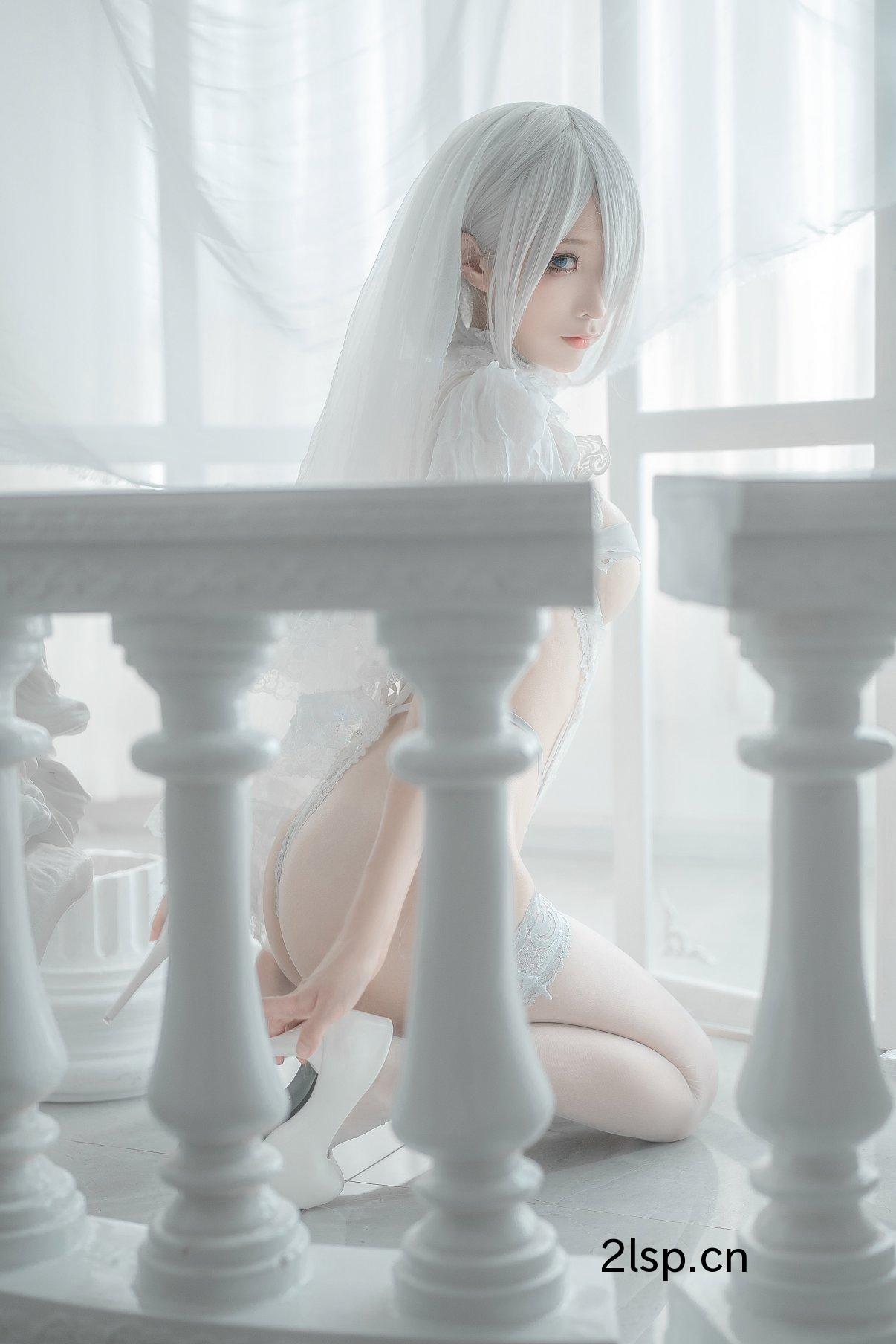 Coser@蠢沫沫Vol.1402B白婚纱