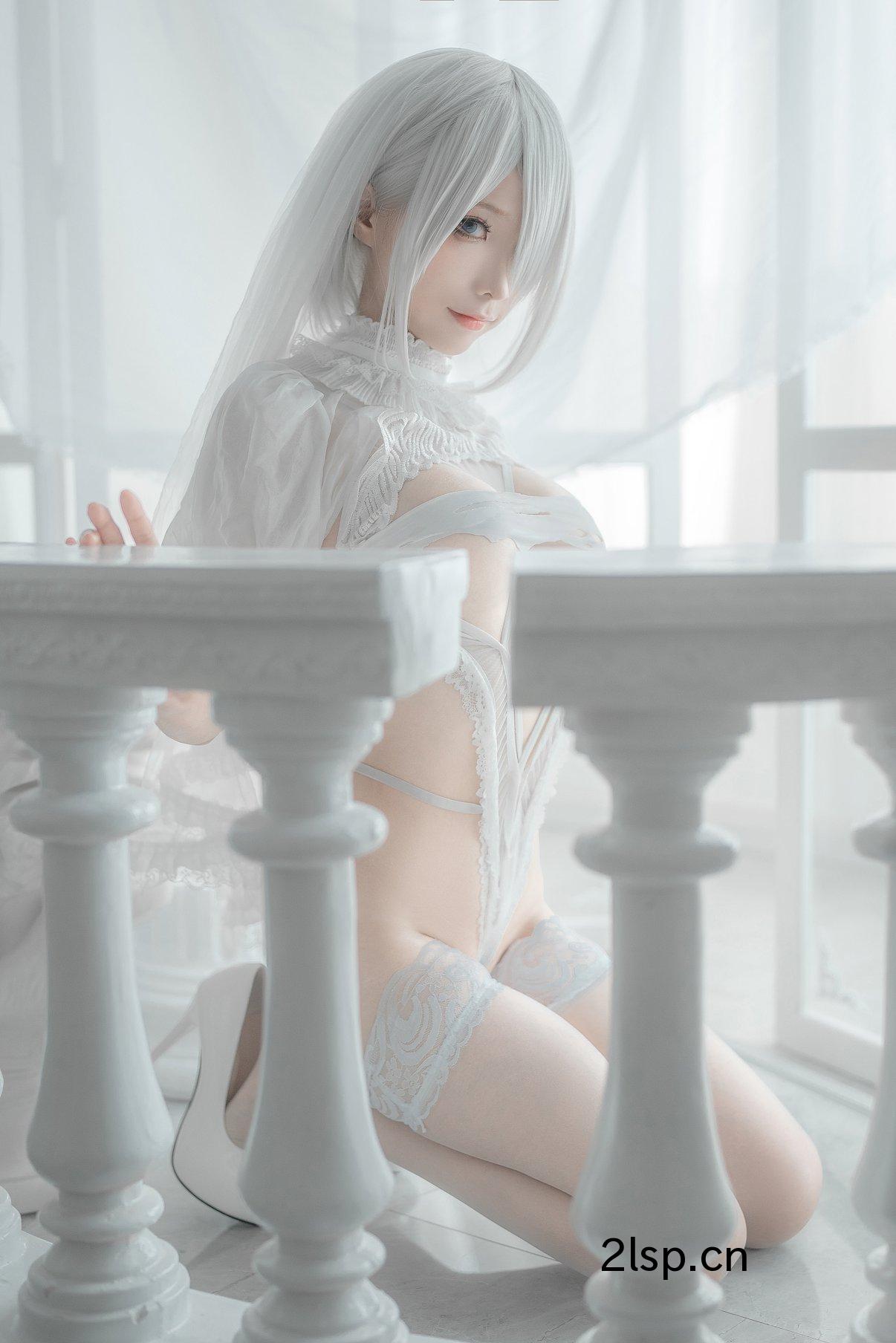 Coser@蠢沫沫Vol.1402B白婚纱