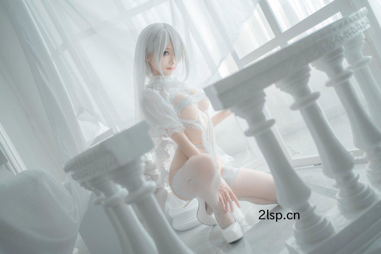 Coser@蠢沫沫Vol.1402B白婚纱