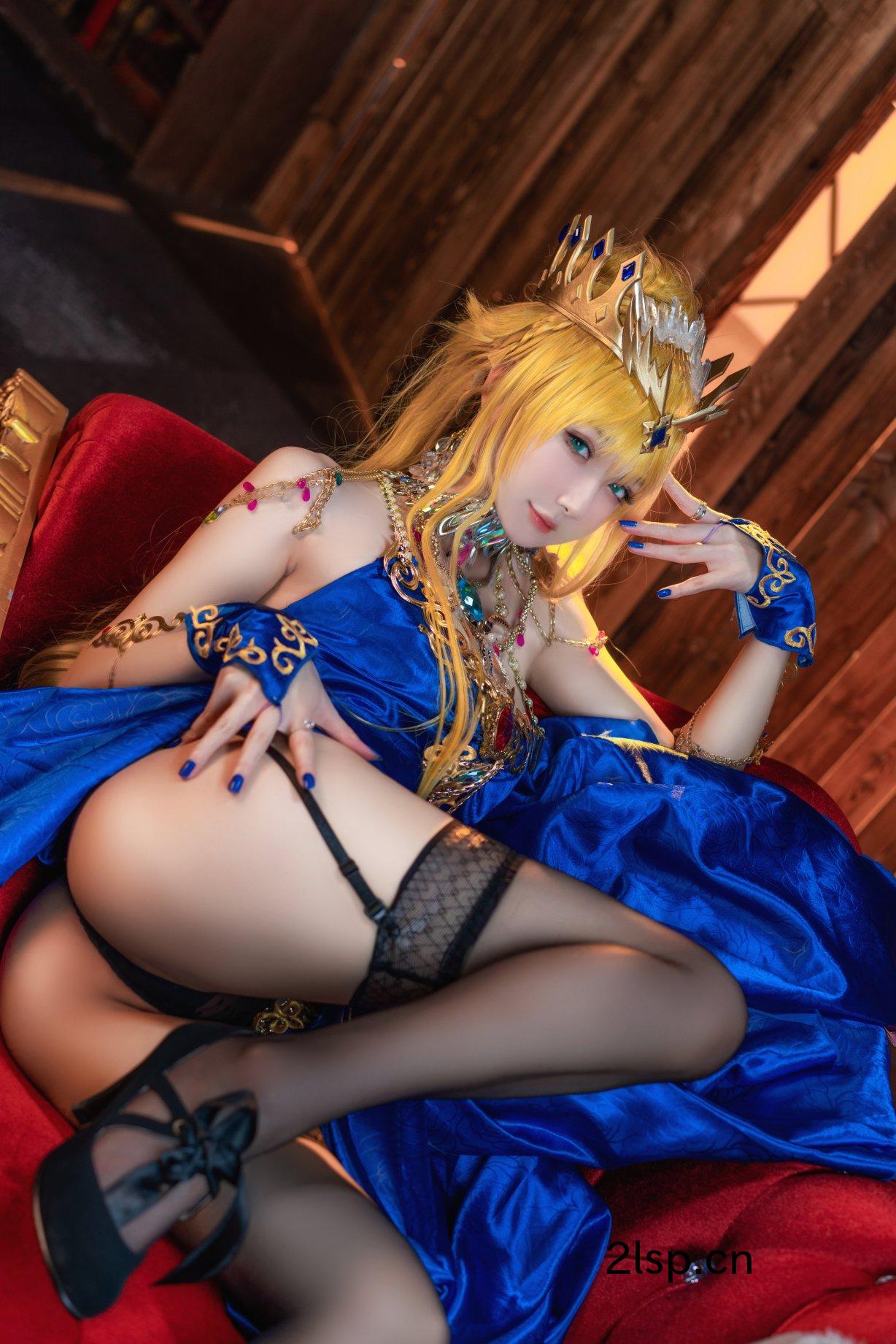 Coser@阿包也是兔娘Vol.015白枪呆同人睡衣