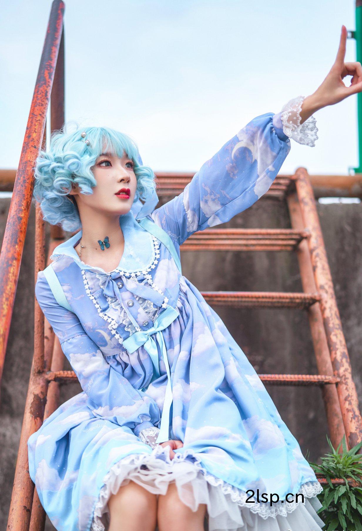 Coser@阿包也是兔娘Vol.016lolita蓝裙