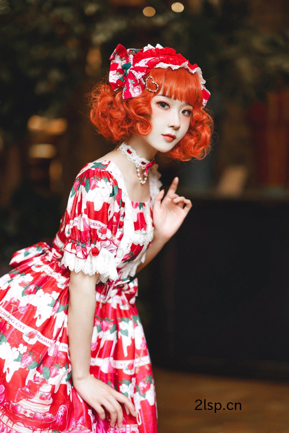 Coser@阿包也是兔娘Vol.019lolita红裙2