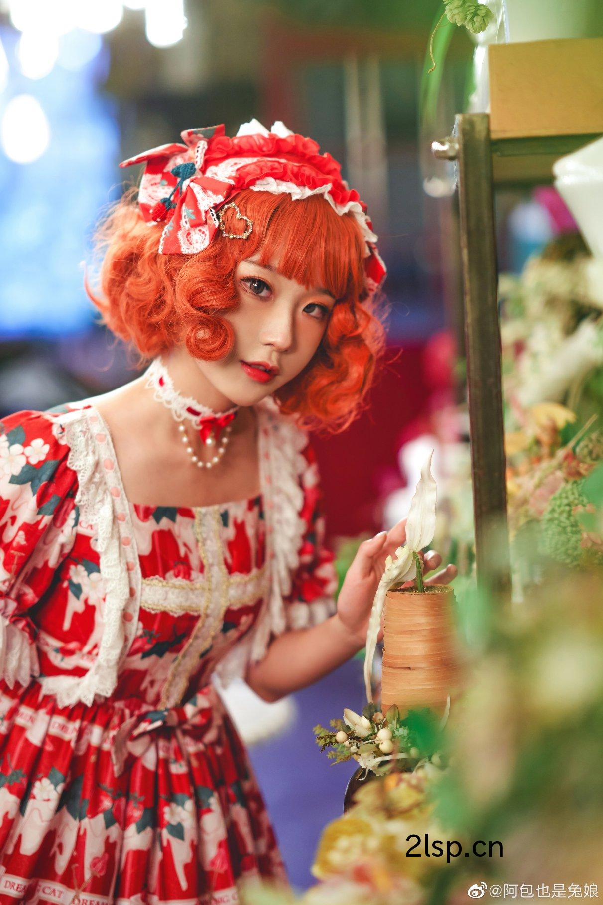 Coser@阿包也是兔娘Vol.019lolita红裙2