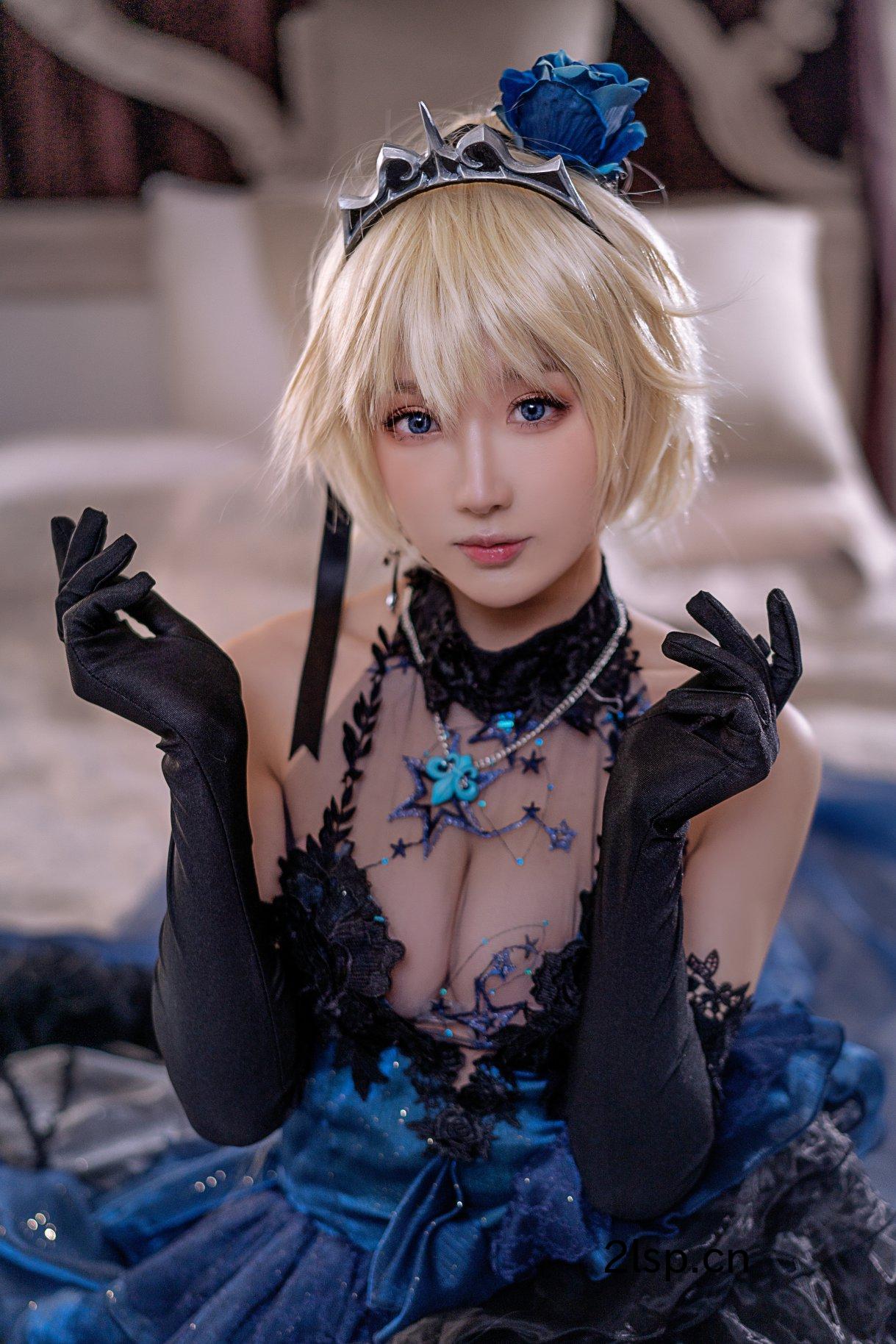 Coser@阿包也是兔娘Vol.031贞德婚纱