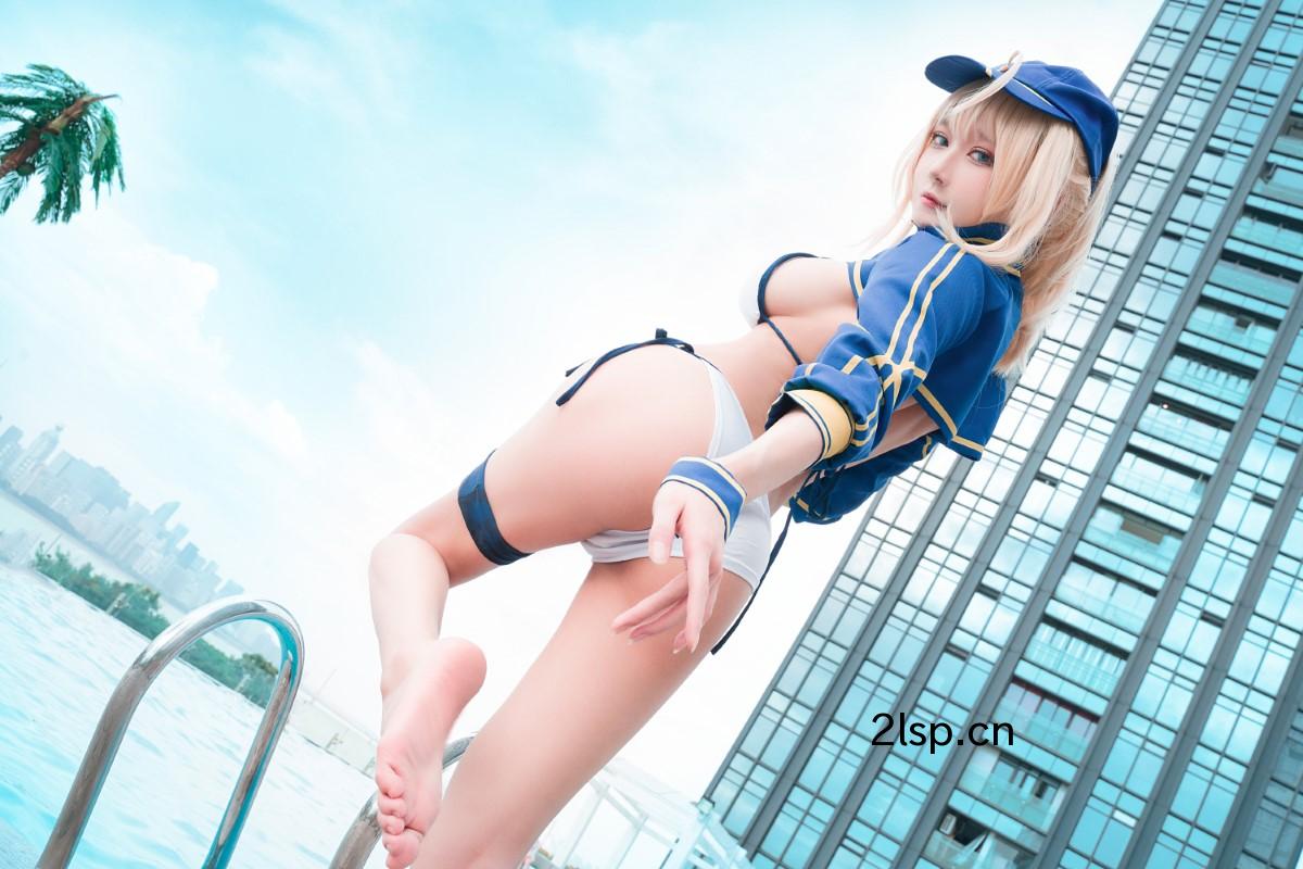 Coser@阿包也是兔娘Vol.045冲田总司泳装阿包也是兔娘