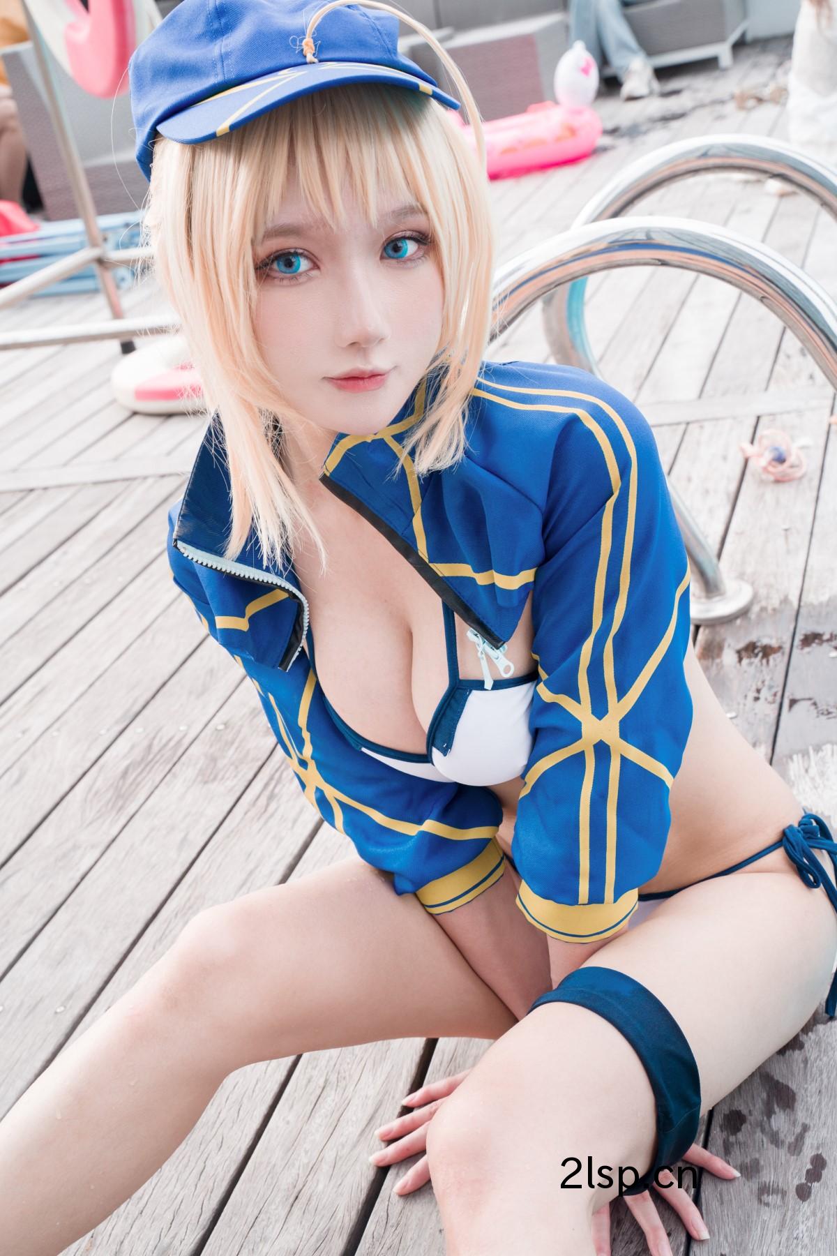 Coser@阿包也是兔娘Vol.045冲田总司泳装阿包也是兔娘