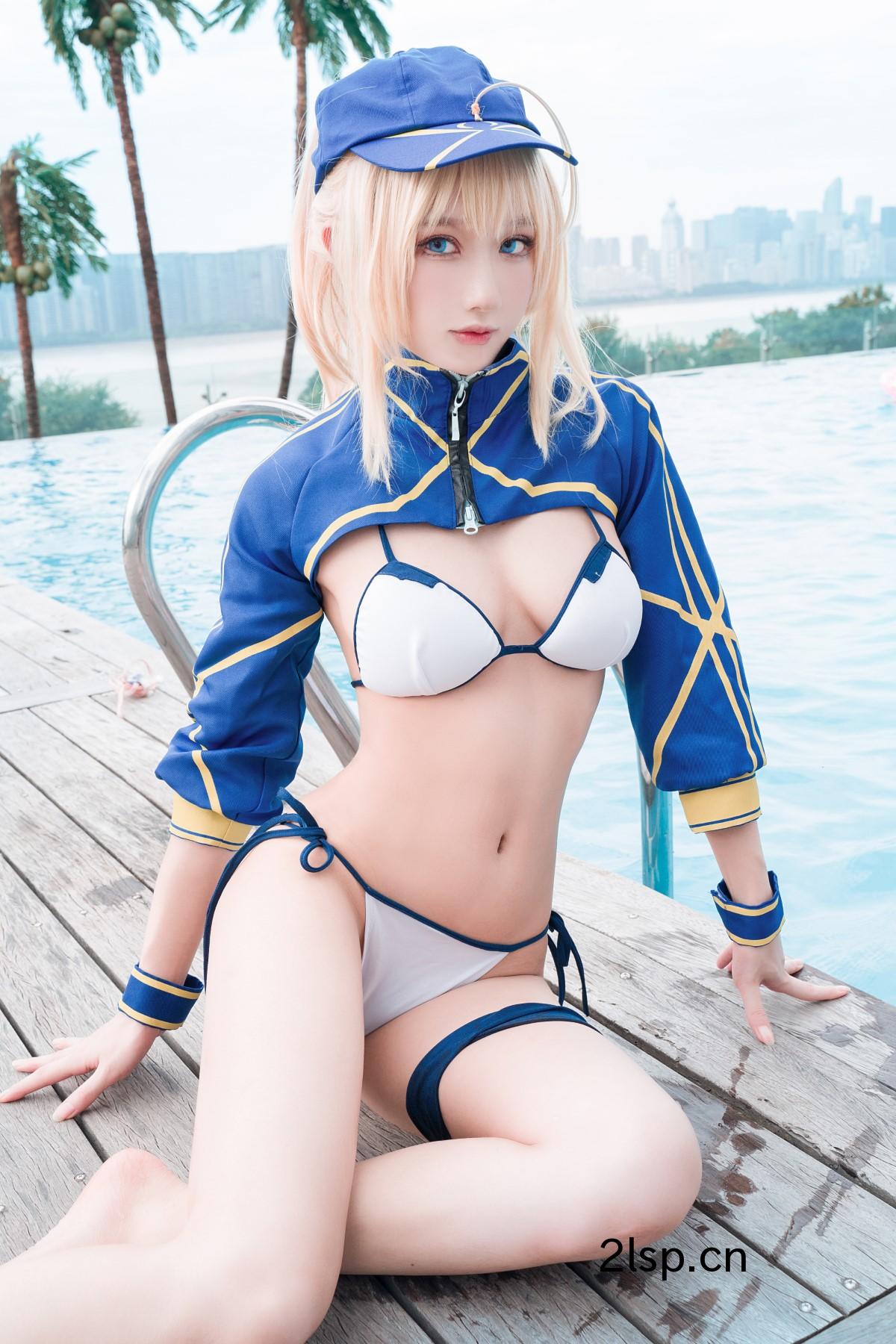 Coser@阿包也是兔娘Vol.045冲田总司泳装阿包也是兔娘