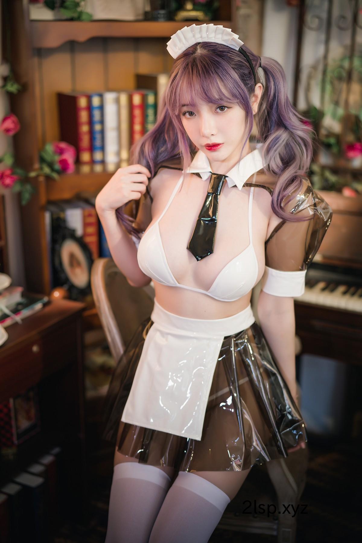 Coser@雯妹不讲道理-Vol.047-透明皮衣女仆雯妹不讲道理