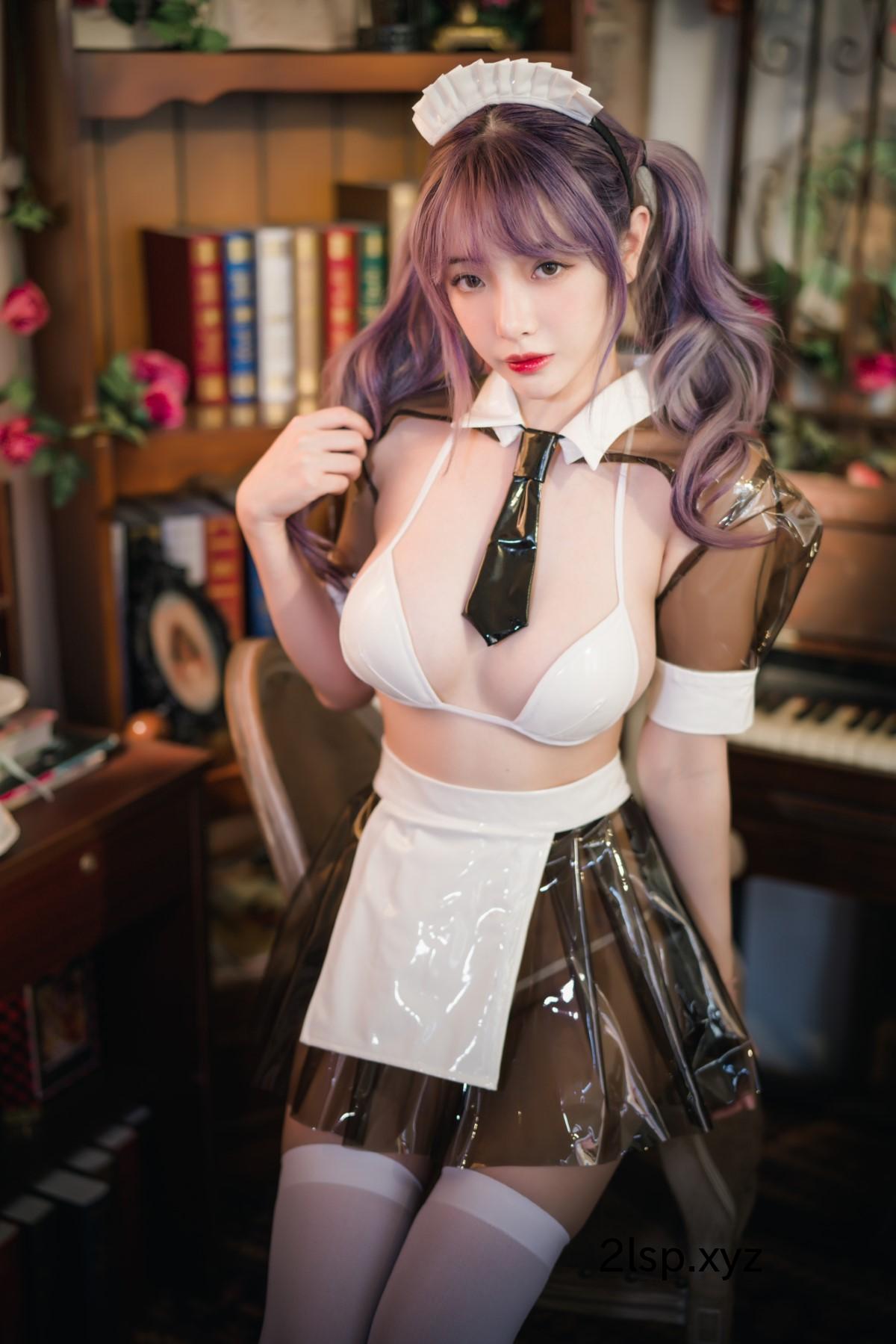 Coser@雯妹不讲道理-Vol.047-透明皮衣女仆雯妹不讲道理