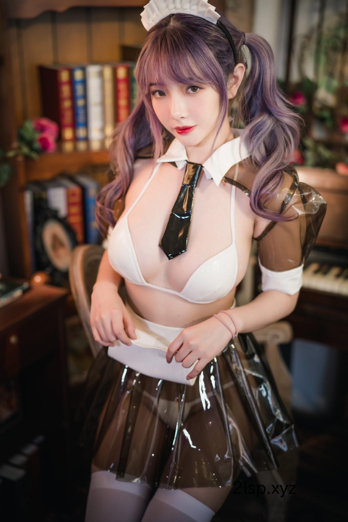 Coser@雯妹不讲道理-Vol.047-透明皮衣女仆雯妹不讲道理