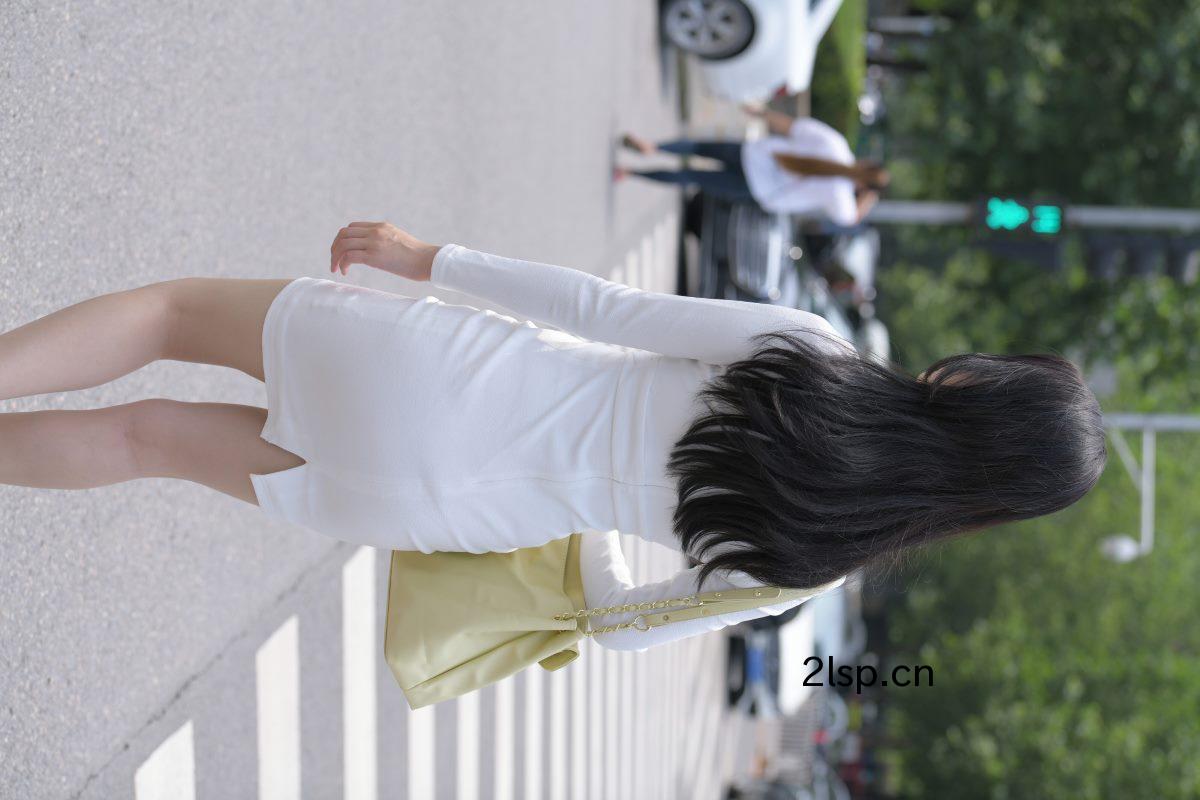 MoJing魔镜街拍No.137StreetphotoofbeautyinwhiteuniformB街拍之白色制服美女-B