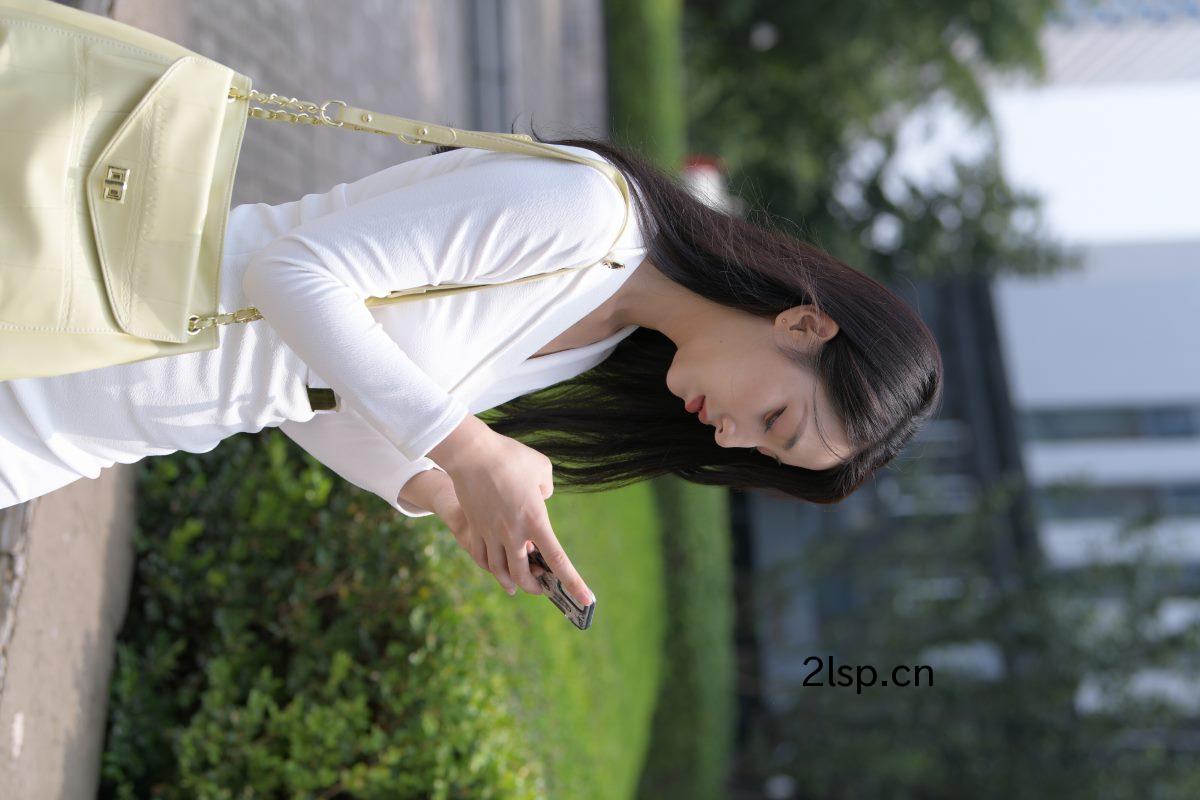 MoJing魔镜街拍No.137StreetphotoofbeautyinwhiteuniformB街拍之白色制服美女-B